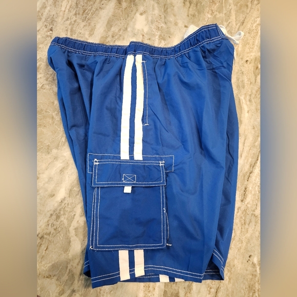 KANU SURF Men's Barracuda Royal Blue swim trunks Shorts drawstring front XXL - Picture 8 of 10